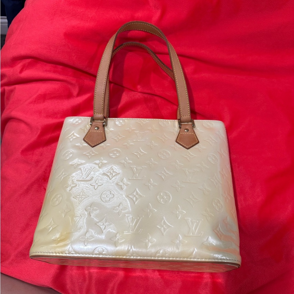 Louis Vuitton Yellow Vernis Tote